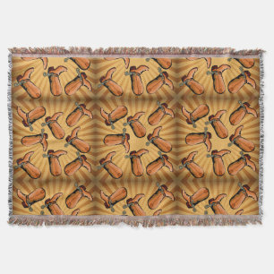 Westerna CowboyBoots Throw Blanket Filt