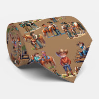 Westerna Cowboyen Pappa Grandpa Teaching Kids to R