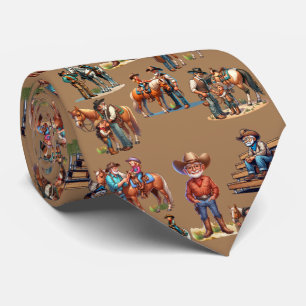 Westerna Cowboyen Pappa Grandpa Teaching Kids to R Slips