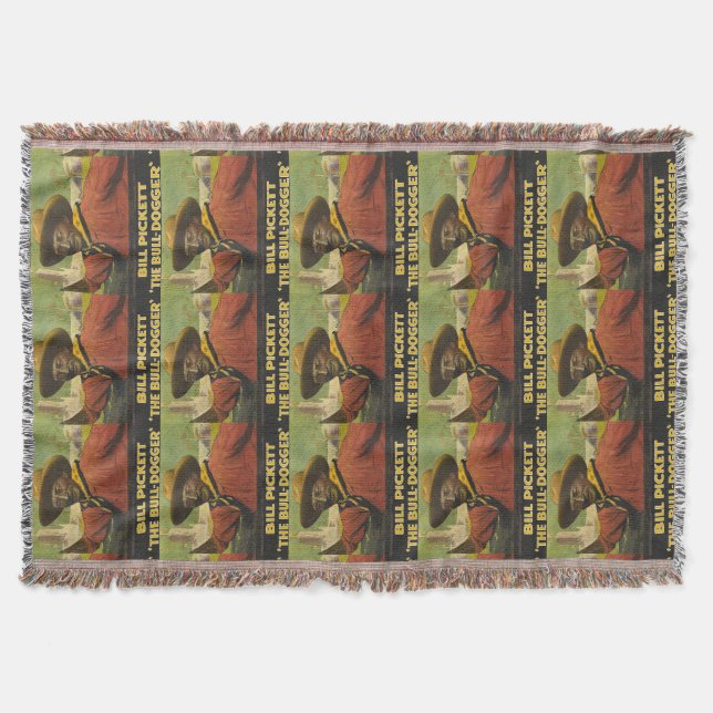 Westerna Cowboyens Throw Blanket Filt (Framsidan)