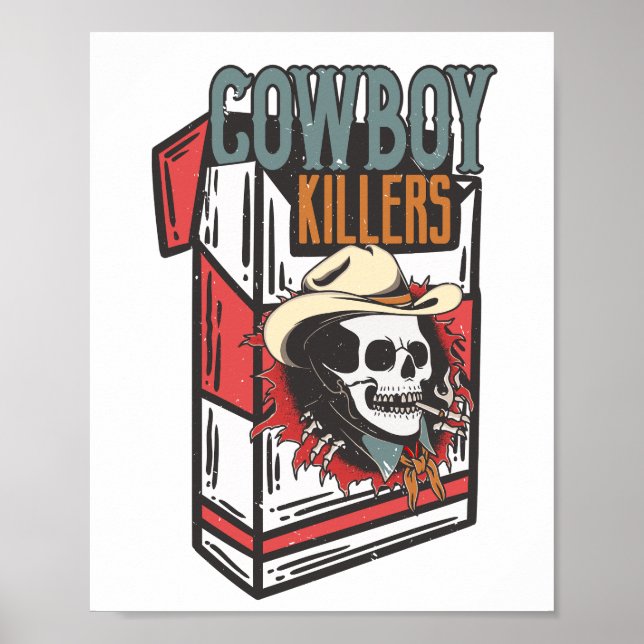 Westerna Cowboymördare Poster (Framsidan)