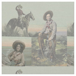 Westerna cowboys- och Cowgirlgammala västern 4,5" Tyg
