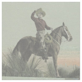 Westerna cowboys- och Cowgirlgammala västern 9" Tyg