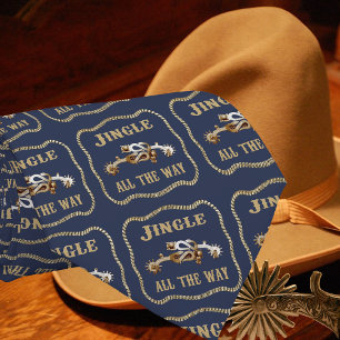 Westerna Cowboysnödla hela vägen blå Slips