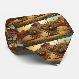 Westerna Cowboyssnurs sydvästra tema Slips