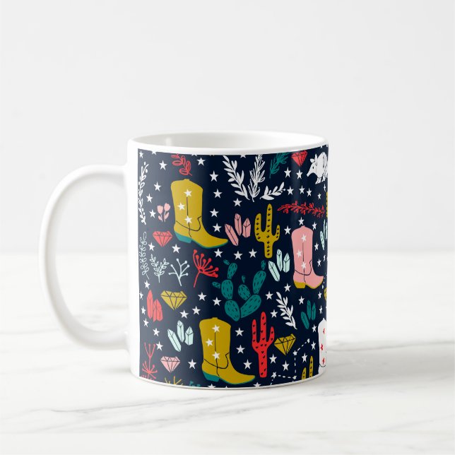 Westerna Cowgirl Coffee Mugg (Vänster)