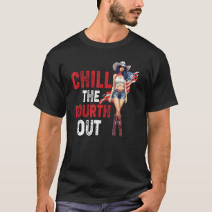Westerna Cowgirl Lycklig 4:e juli: T Shirt