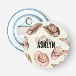 Westerna Cowgirl Rosa Brown Hats Flasköppnare