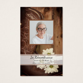 Westerna Daisyn Boots  begravningsbön Visitkort