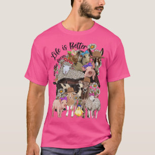 Westerna djur lever bättre på gårdskägget Gris T Shirt