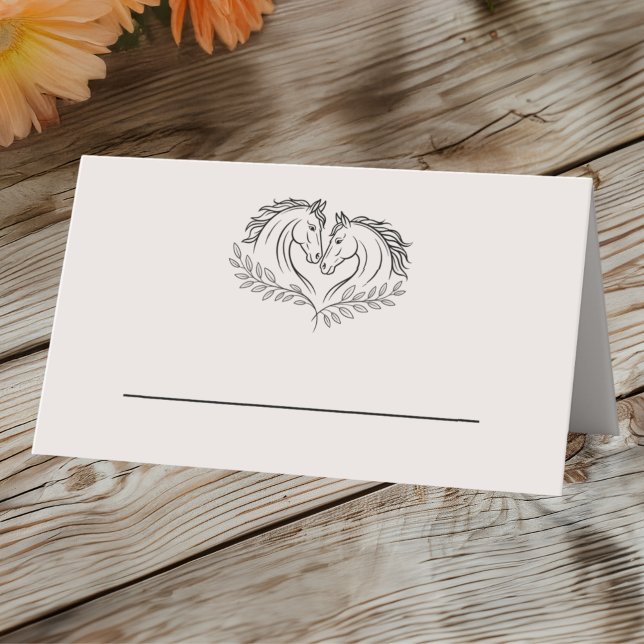 Westerna Eleganten Rustic Landsbyggsbröllop Placeringskort (Skapare uppladdad)