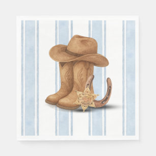 Westerna födelsedag   Cowboy   Första Roundup Pappersservett
