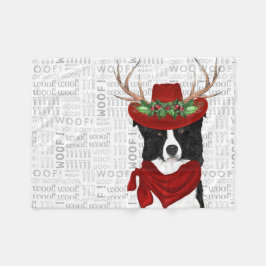 Westerna Gräns Collie Älskare jul Fleecefilt