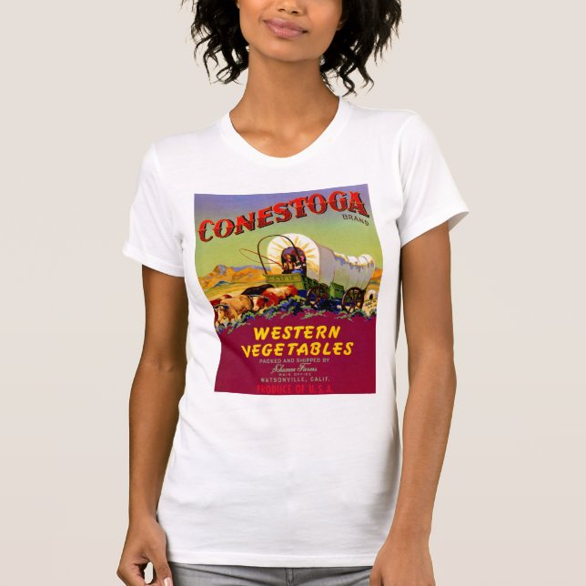Westerna grönsaker av typen Conestoga Tee Shirt (Framsida)
