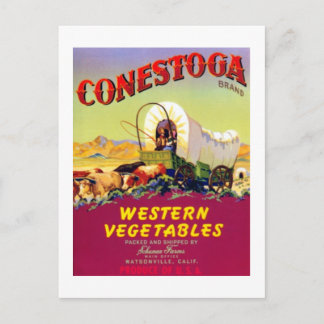 Westerna grönsaker av typen Conestoga Vykort