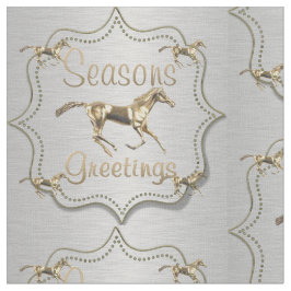 Westerna Guld-häst vid Silver Helgdag Tyg