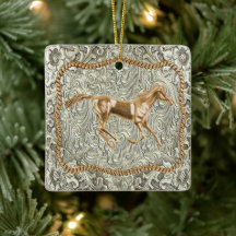 Westerna Guld Horse Bälte Buckle