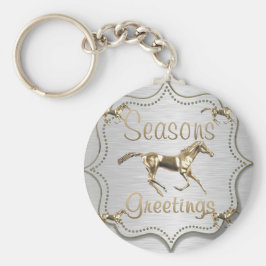 Westerna Guld-säsonhälsningar Nyckelring