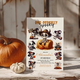 Westerna Halloween-förstapådd med en-Derall-Spooky Inbjudningar