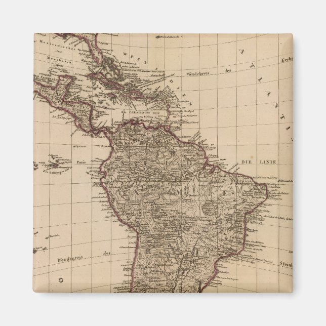 Westerna Hemisphere, Sydamerika Magnet (Framsidan)
