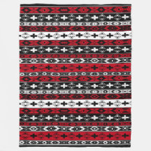 Westerna Indian Fleece Blanket