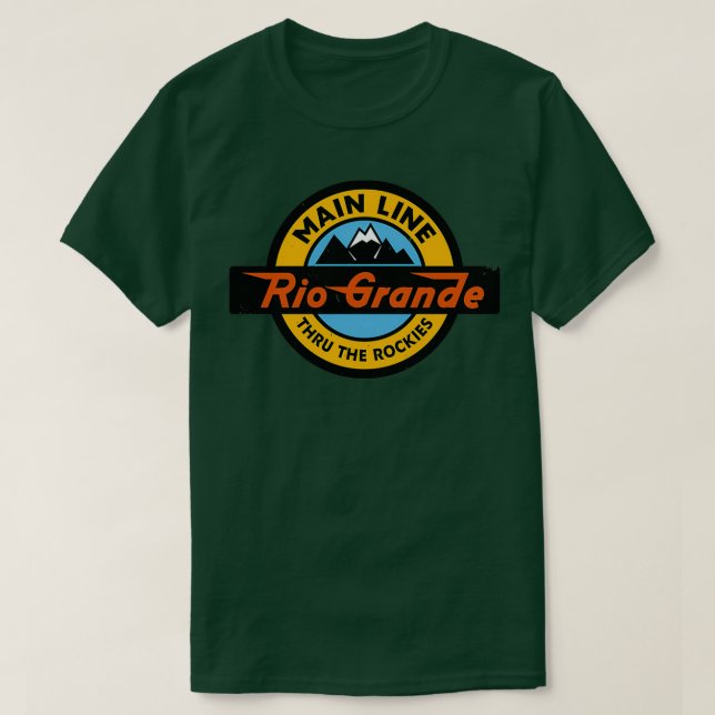 Westerna järnvägen i Denver och Rio Grande T Shirt (Design framsida)