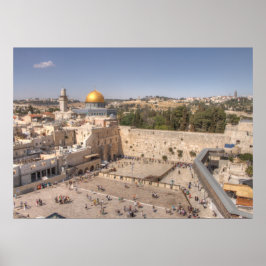 Westerna Jerusalemmuren Poster