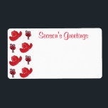 Westerna julafton och Polkagrisar Fraktsedel<br><div class="desc">Western julafton Hats och polkagrisar Anpassadet Greetings Text kan redigeras till andra hälsning,  t.ex. God jul,  Glad helg eller så kan den tas bort helt. Använda för namn bricka för transport eller julfest.</div>