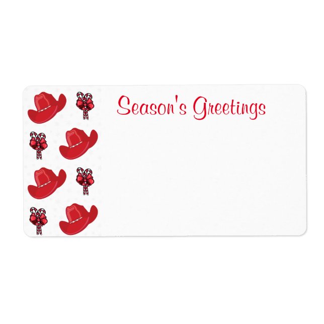 Westerna julafton och Polkagrisar Fraktsedel (Framsidan)