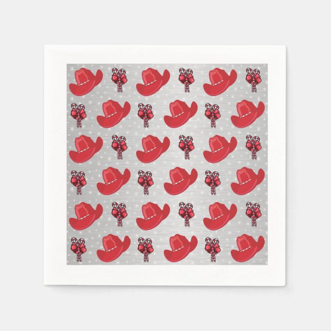 Westerna julafton och Polkagrisar Pappersservett (Framsidan)