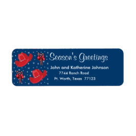Westerna julafton och Polkagrisar Returadress Etikett