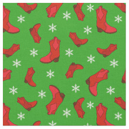 Westerna julbollar i Röda och Grönt Tyg