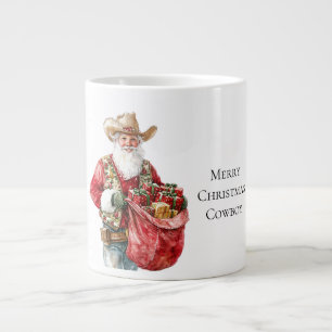 Westerna jultomten jumbo mugg