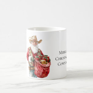 Westerna jultomten kaffemugg