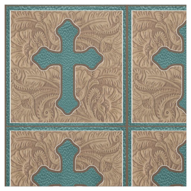 Westerna Kor-tallat och bruna ansiktsläder Tyg (Provkarta)