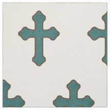 Westerna Kor Teal Faux Leather Fabric