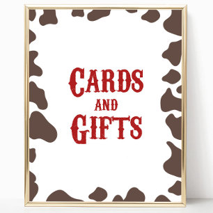 Westerna kort och Party-tecken för Cowboy Rodeo Poster