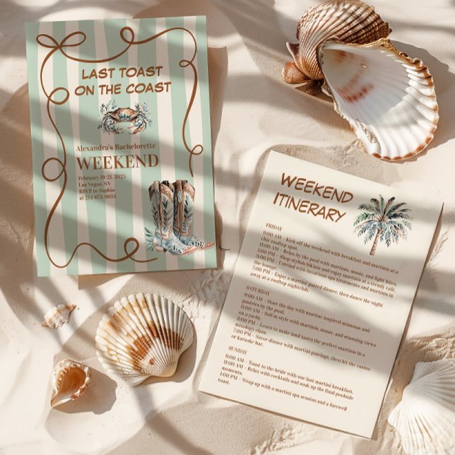 Westerna kusten Bachelorette Inbjudningar (Skapare uppladdad)