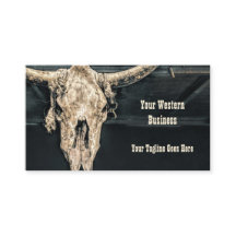 Westerna Land Beige Grått Rustic Bull Cow Skull