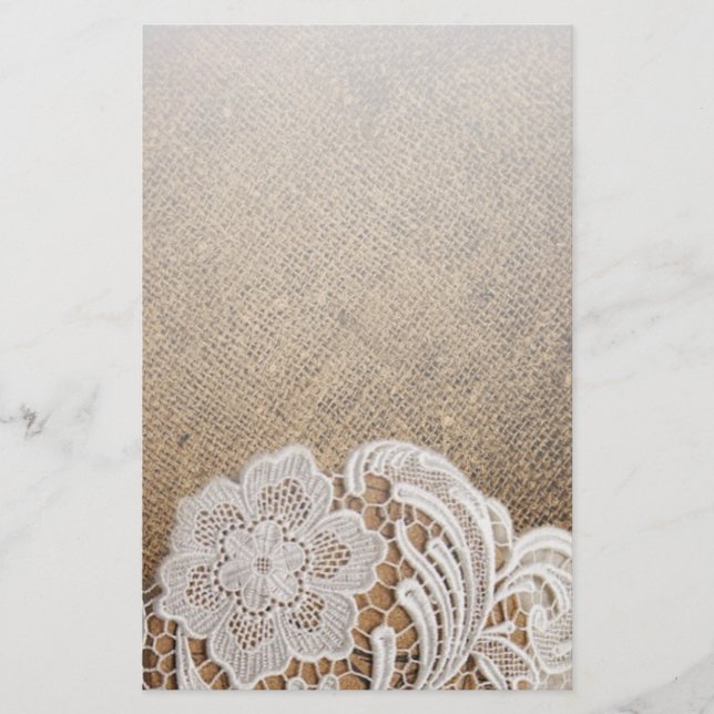 westerna land-burk och snöre brevpapper (Framsida)