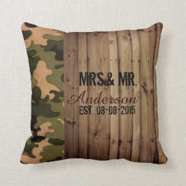 westerna land Camo Bröllop Kudde