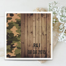 westerna land Camo Bröllop