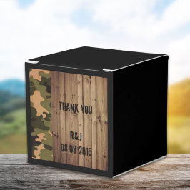 westerna land Camo Bröllop Presentaskar