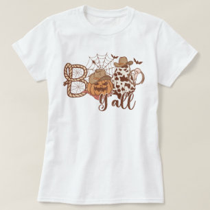 Westerna Land Cowboy Boo Y'all Halloween T Shirt