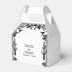 Westerna Land Cowboy Rustic Bröllop Välkommen Presentaskar
