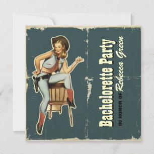 westerna land cowboybachelorette-partiet inbjudningar