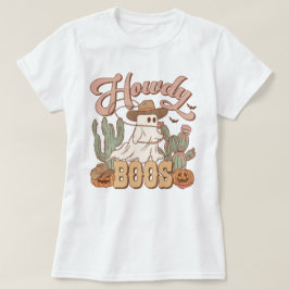 Westerna Land Cowgirl Howdy Boos Funny Halloween T Shirt