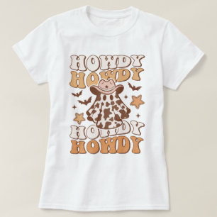 Westerna Land Cowgirl Howdy Funny Halloween T Shirt