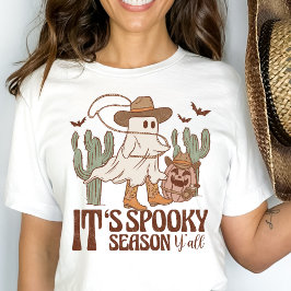 Westerna Land Cowgirl Spooky Season Halloween T Shirt