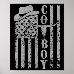 Westerna Land Manar Tonåring Boy Kid Rodeo Souther Poster